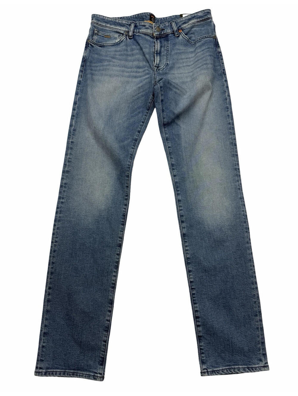 Hugo Boss Maine Regular Fit Mid Light Wash Jeans Blue  Size 33 W | 34 L